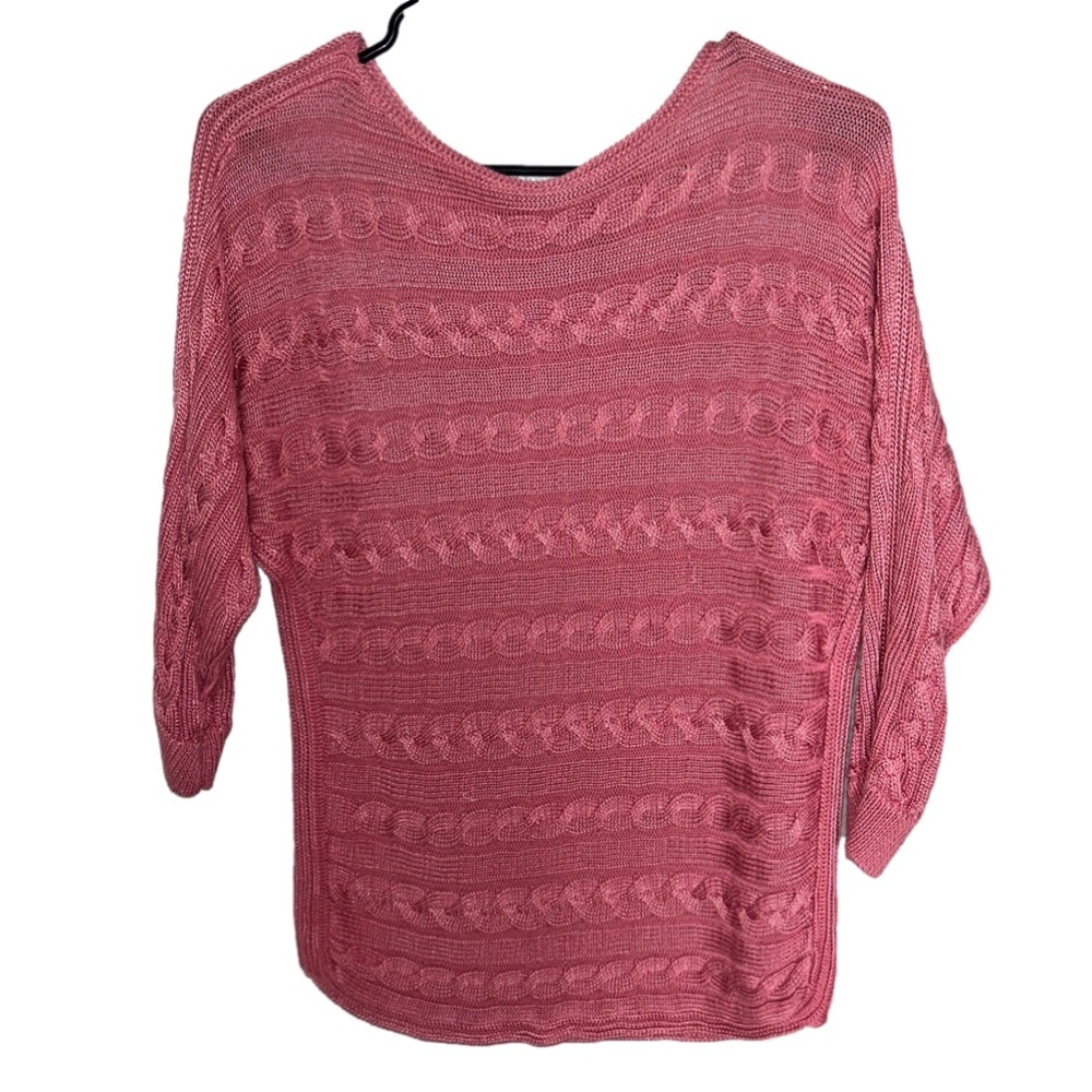 Lauren Ralph Lauren Pink Knit Sweater — FINAL SALE PRICE - Picture 2 of 7